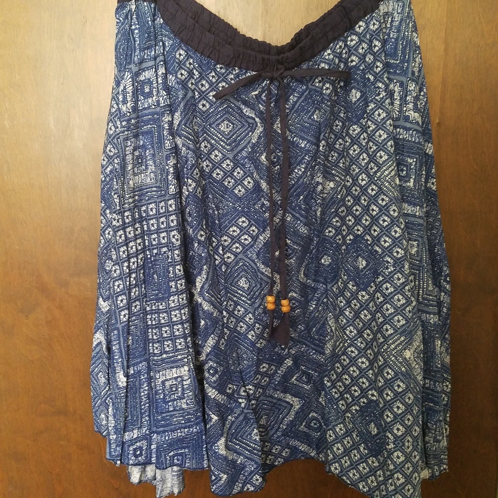 Blue circle skirt